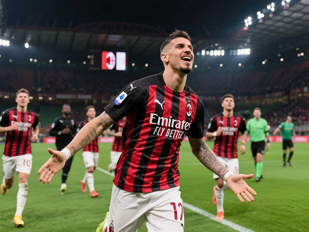 【意甲】特奥打破马尔蒂尼历史纪录，AC米兰2-1逆袭科莫